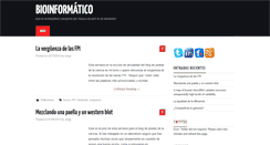 Desktop Screenshot of bioinformatico.es
